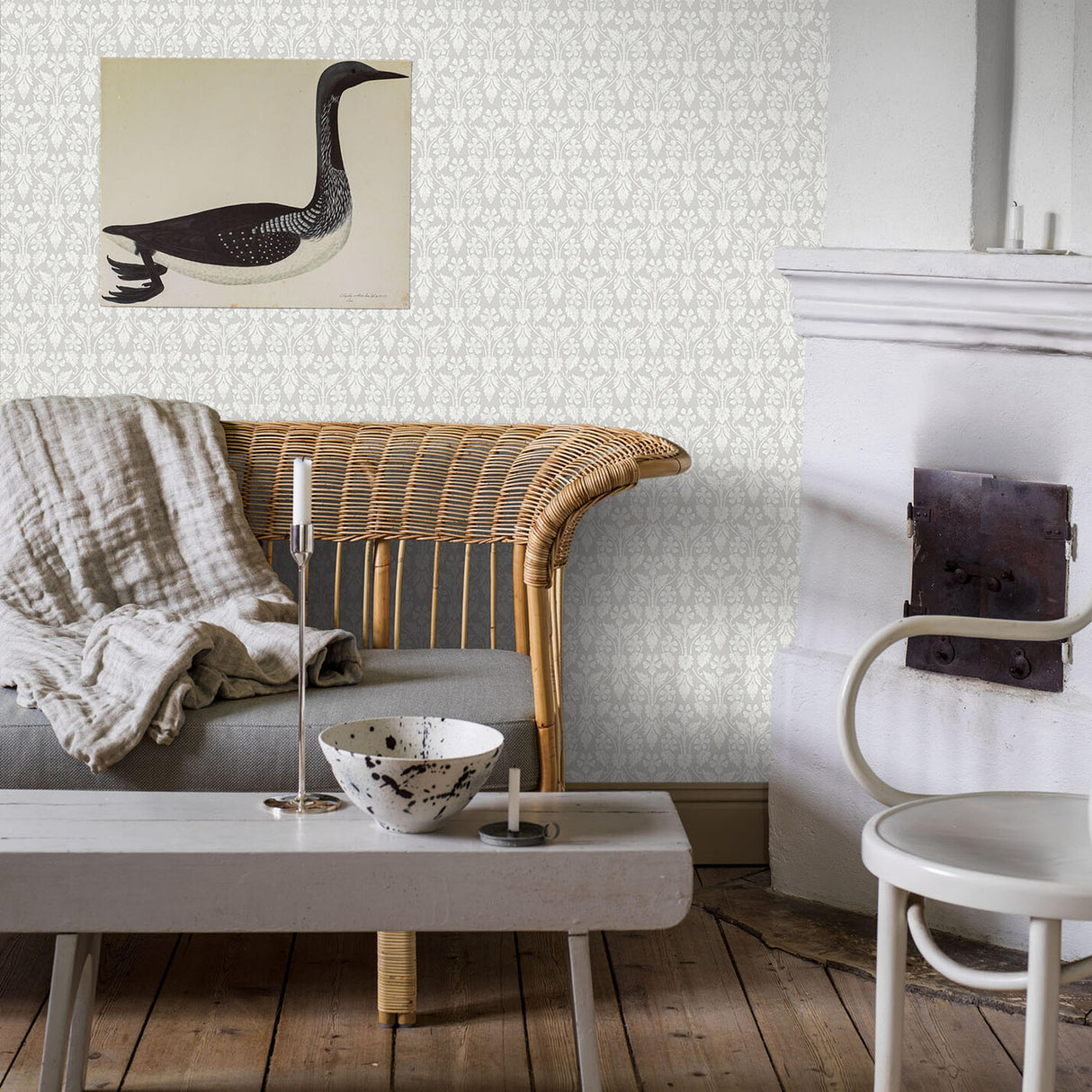 Borastapeter Nora Grey Wallpaper