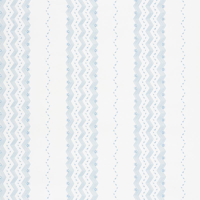 Schumacher Nauset Stripe Sky Wallpaper