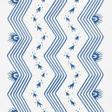 Schumacher Nauset Stripe Indigo Wallpaper