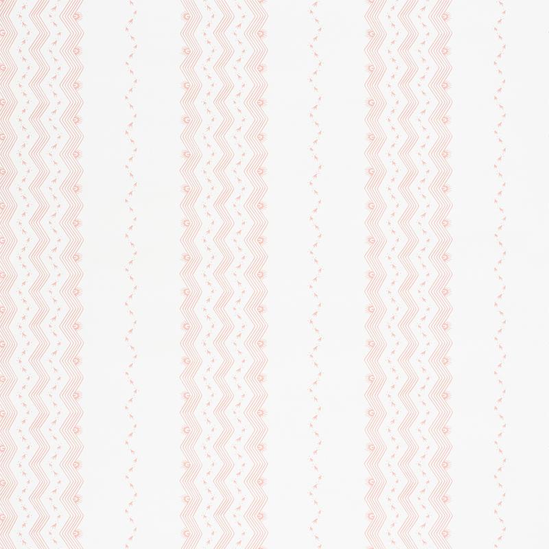 Schumacher Nauset Stripe Blush Wallpaper