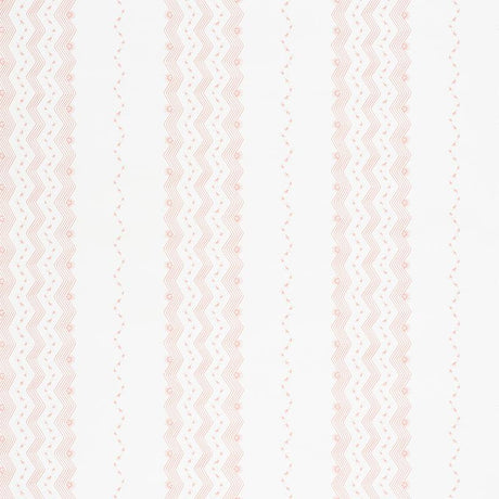 Schumacher Nauset Stripe Blush Wallpaper