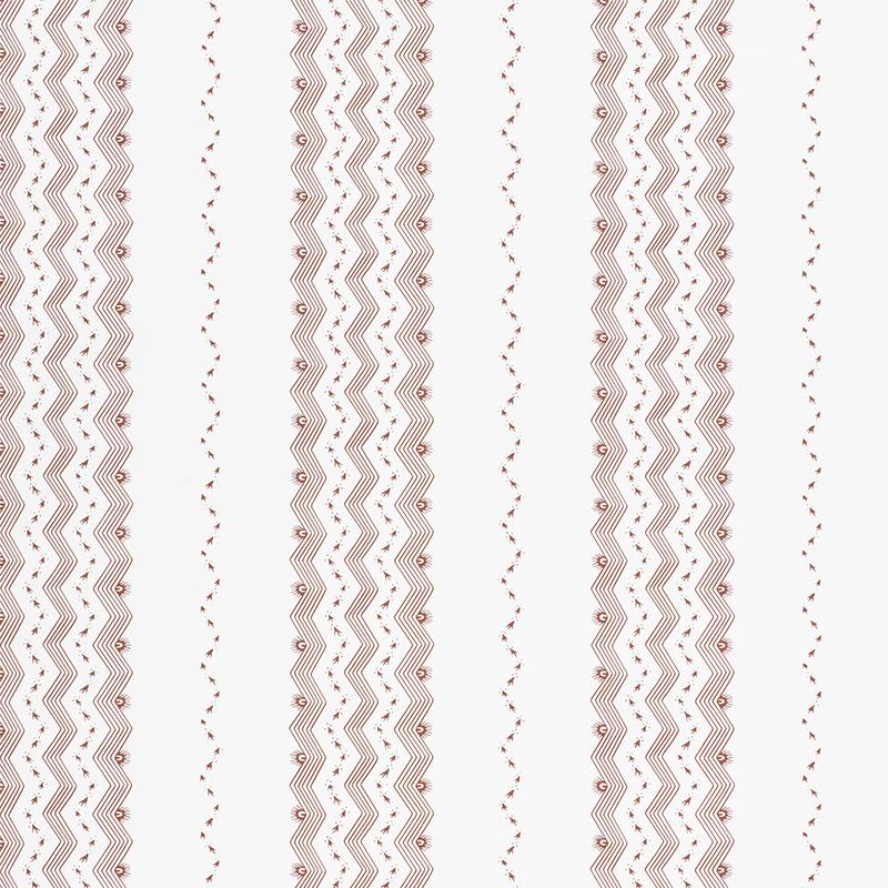 Schumacher Nauset Stripe Sienna Wallpaper
