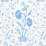 Schumacher Khilana Floral Porcelain Wallpaper