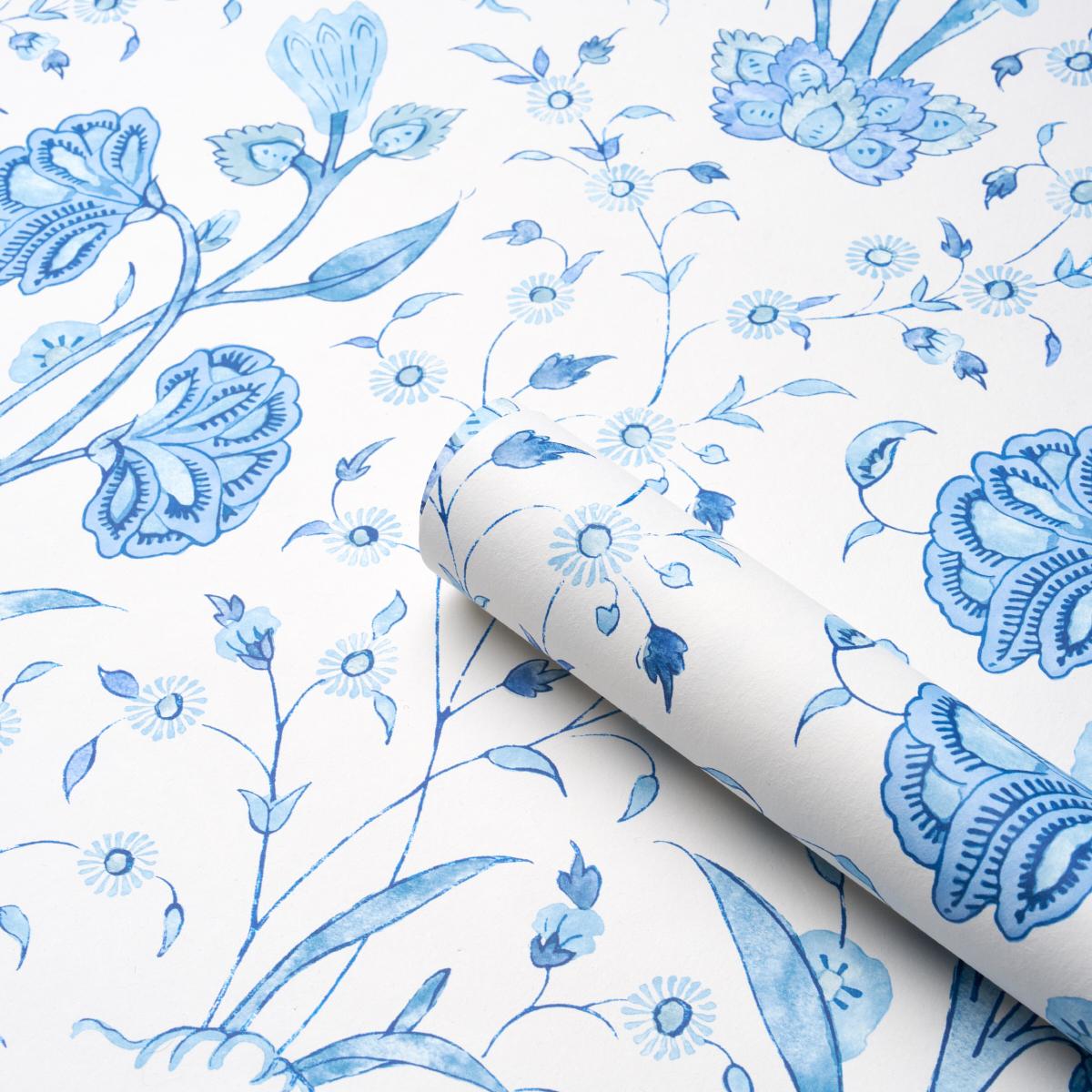 Schumacher Khilana Floral Porcelain Wallpaper – DecoratorsBest