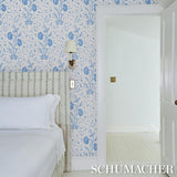Schumacher Khilana Floral Porcelain Wallpaper