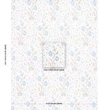 Schumacher Khilana Floral Sky Wallpaper