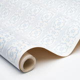 Schumacher Sunda Hand Blocked Print Sky Wallpaper