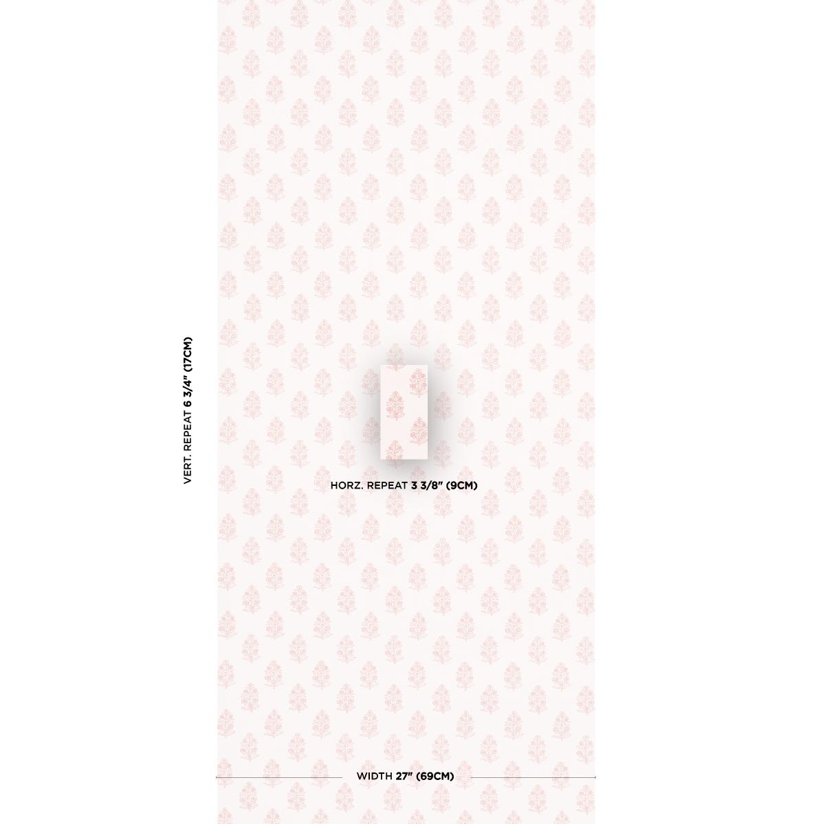 Schumacher Aditi Blush Wallpaper