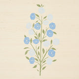Schumacher Josepha Sisal Blue Wallpaper