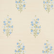 Schumacher Josepha Sisal Blue Wallpaper