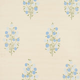 Schumacher Josepha Sisal Blue Wallpaper