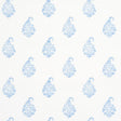 Schumacher Kerala Paisley Ii Blue Wallpaper