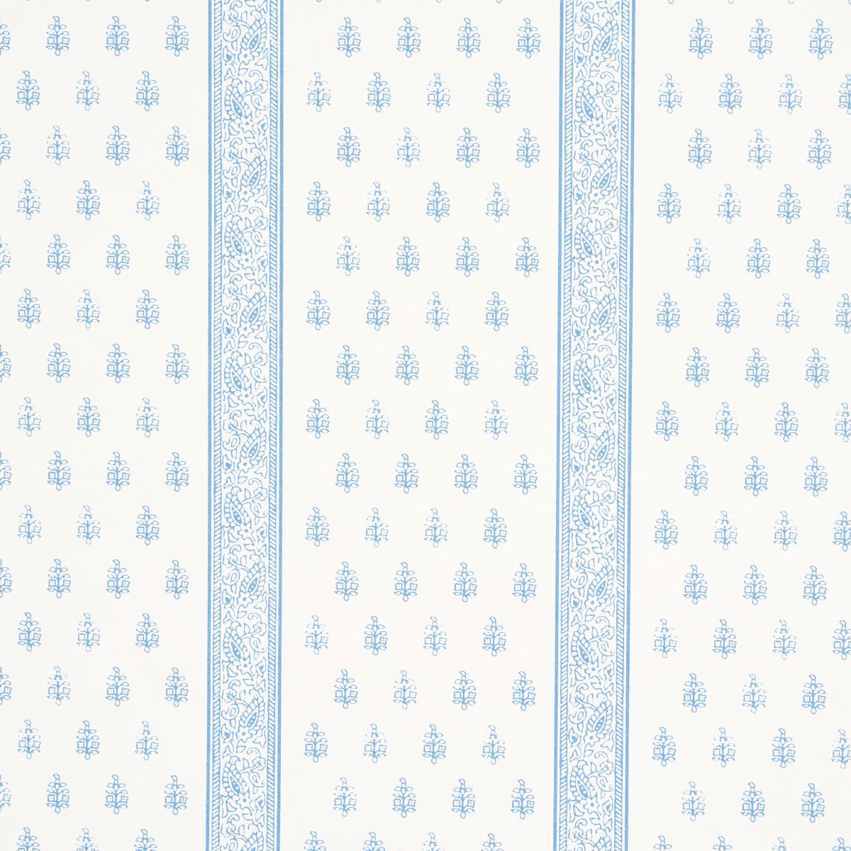 Schumacher Katsura Stripe Ii Chambray Wallpaper