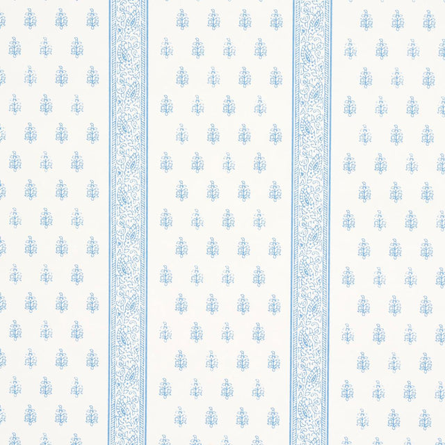 Schumacher Katsura Stripe Ii Chambray Wallpaper