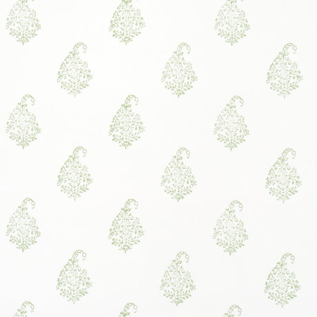 Schumacher Kerala Paisley Ii Leaf Wallpaper