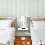Schumacher Katsura Stripe Ii Leaf Wallpaper