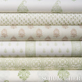 Schumacher Katsura Stripe Ii Leaf Wallpaper