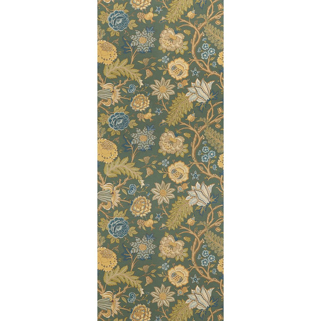 Schumacher Darsy Tree Of Life Sisal Panel Set Juniper Wallpaper