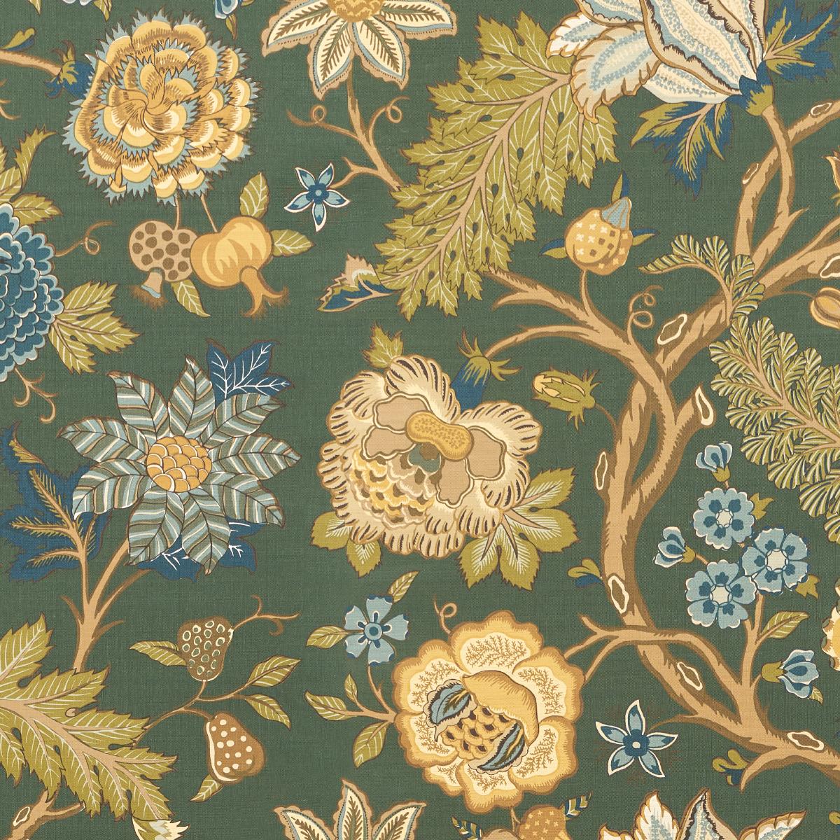 Schumacher Darsy Tree Of Life Sisal Panel Set Juniper Wallpaper