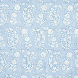 Schumacher Arita Block Print Cornflower Wallpaper
