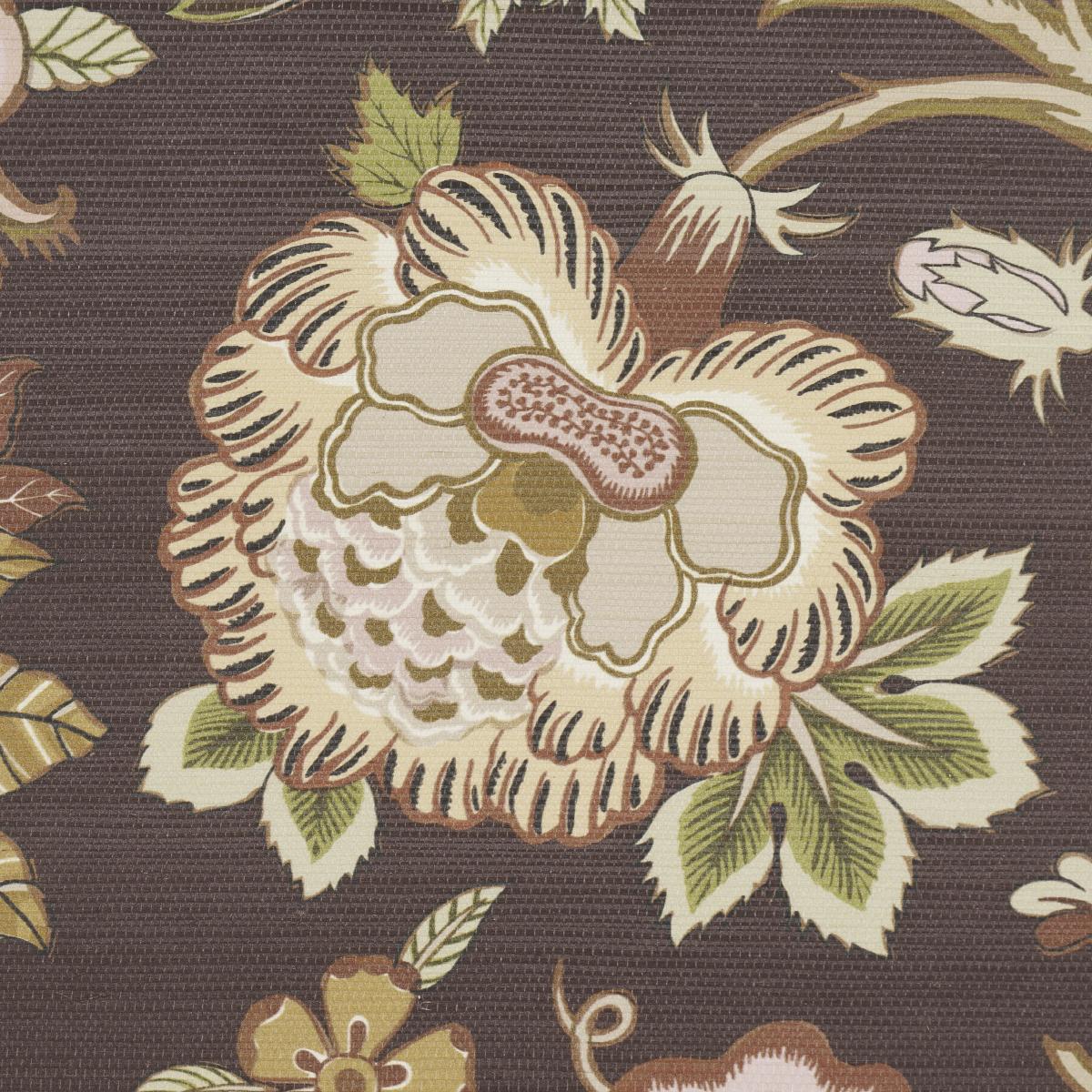 Schumacher Darsy Tree Of Life Sisal Sepia Wallpaper