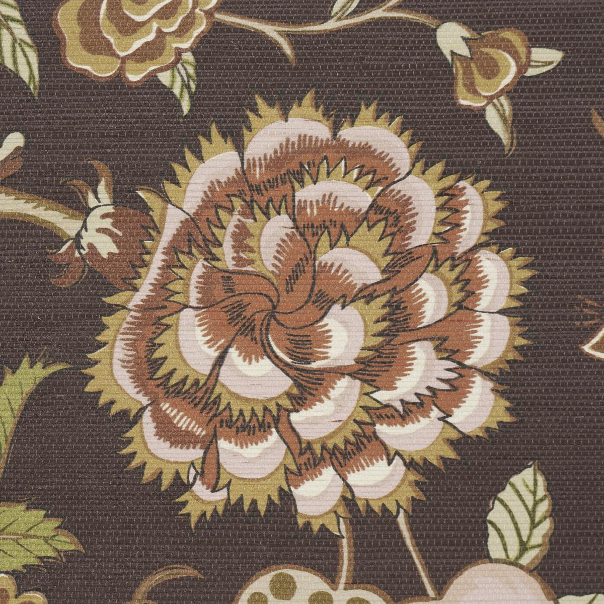 Schumacher Darsy Tree Of Life Sisal Sepia Wallpaper