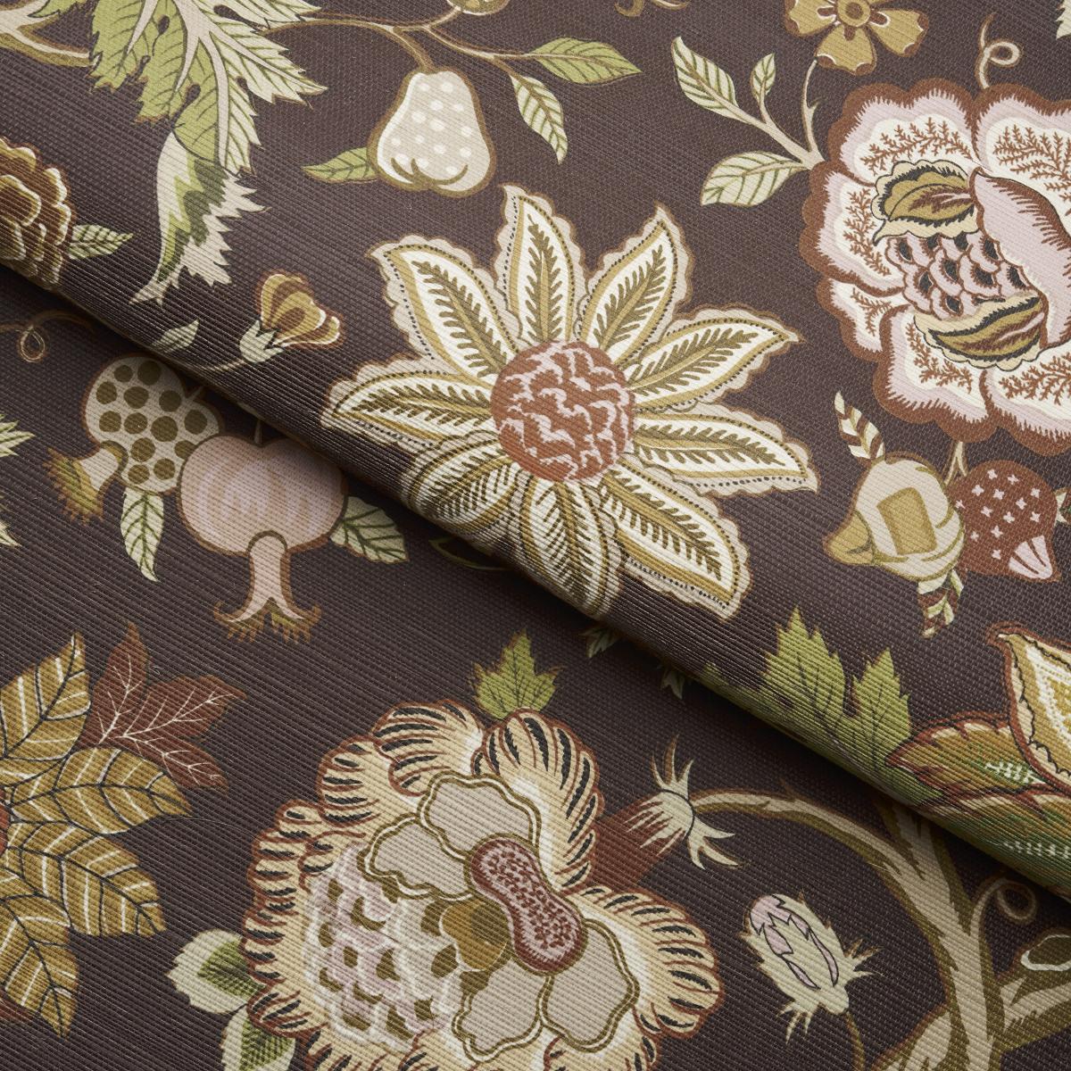 Schumacher Darsy Tree Of Life Sisal Sepia Wallpaper