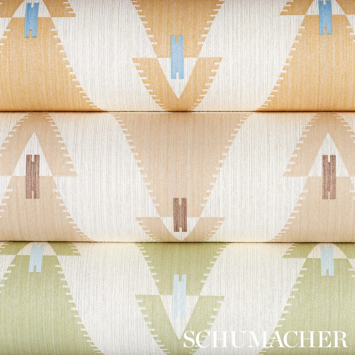 Schumacher Kalido Pistachio Wallpaper