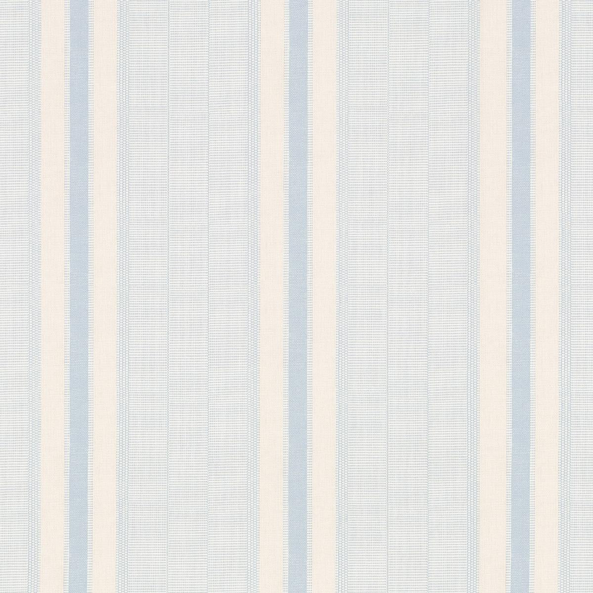 Schumacher Ipala Stripe Vinyl Sky Wallpaper
