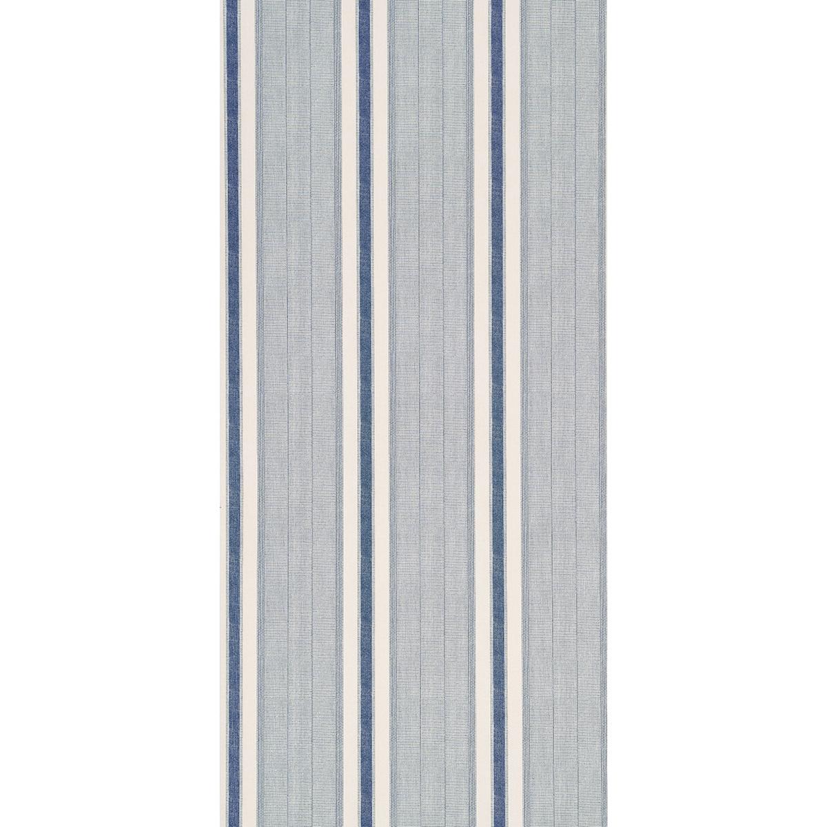 Schumacher Ipala Stripe Vinyl Ocean Wallpaper