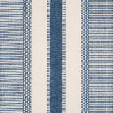 Schumacher Ipala Stripe Vinyl Ocean Wallpaper