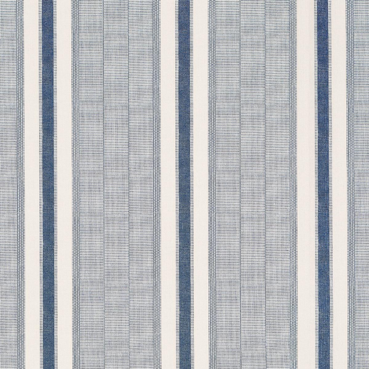 Schumacher Ipala Stripe Vinyl Ocean Wallpaper