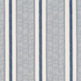 Schumacher Ipala Stripe Vinyl Ocean Wallpaper