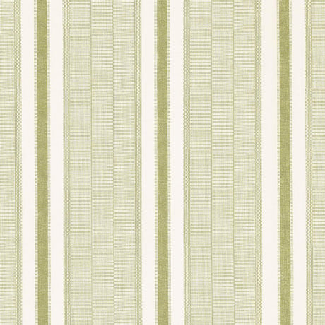 Schumacher Ipala Stripe Vinyl Fern Wallpaper