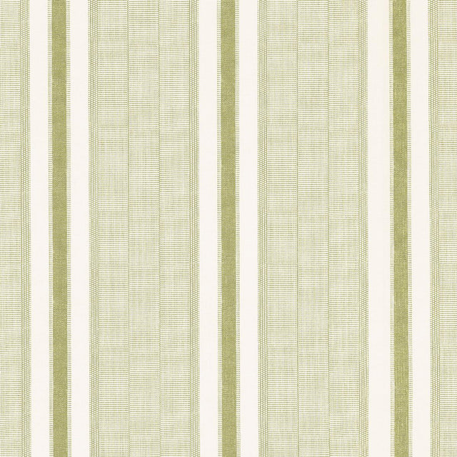 Schumacher Ipala Stripe Vinyl Fern Wallpaper
