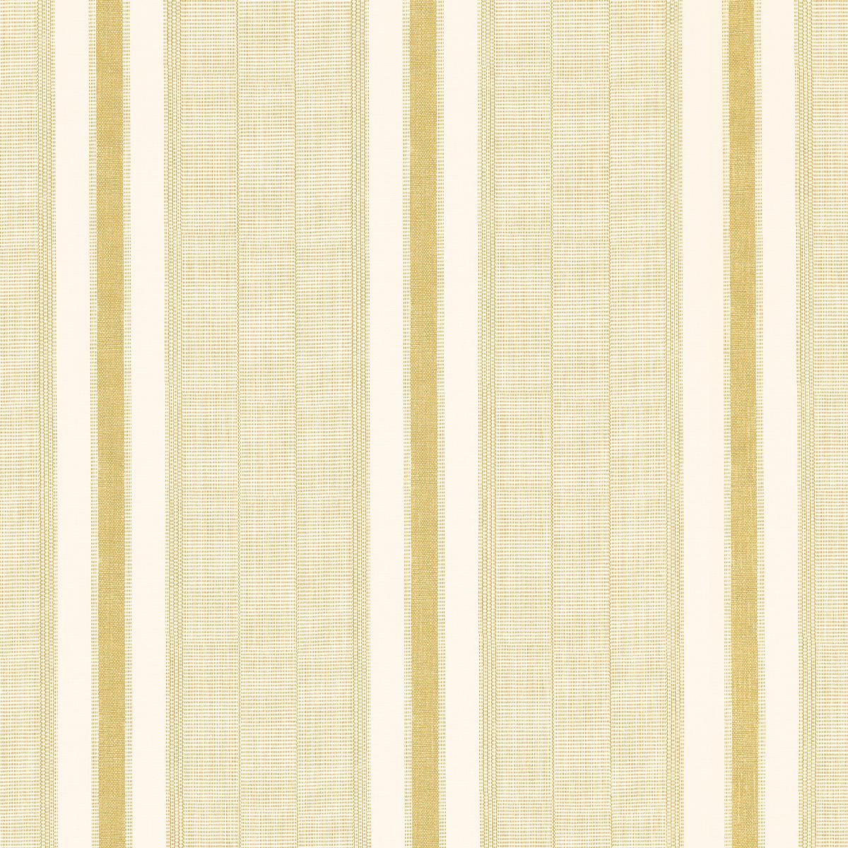 Schumacher Ipala Stripe Vinyl Ochre Wallpaper