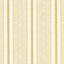 Schumacher Ipala Stripe Vinyl Ochre Wallpaper