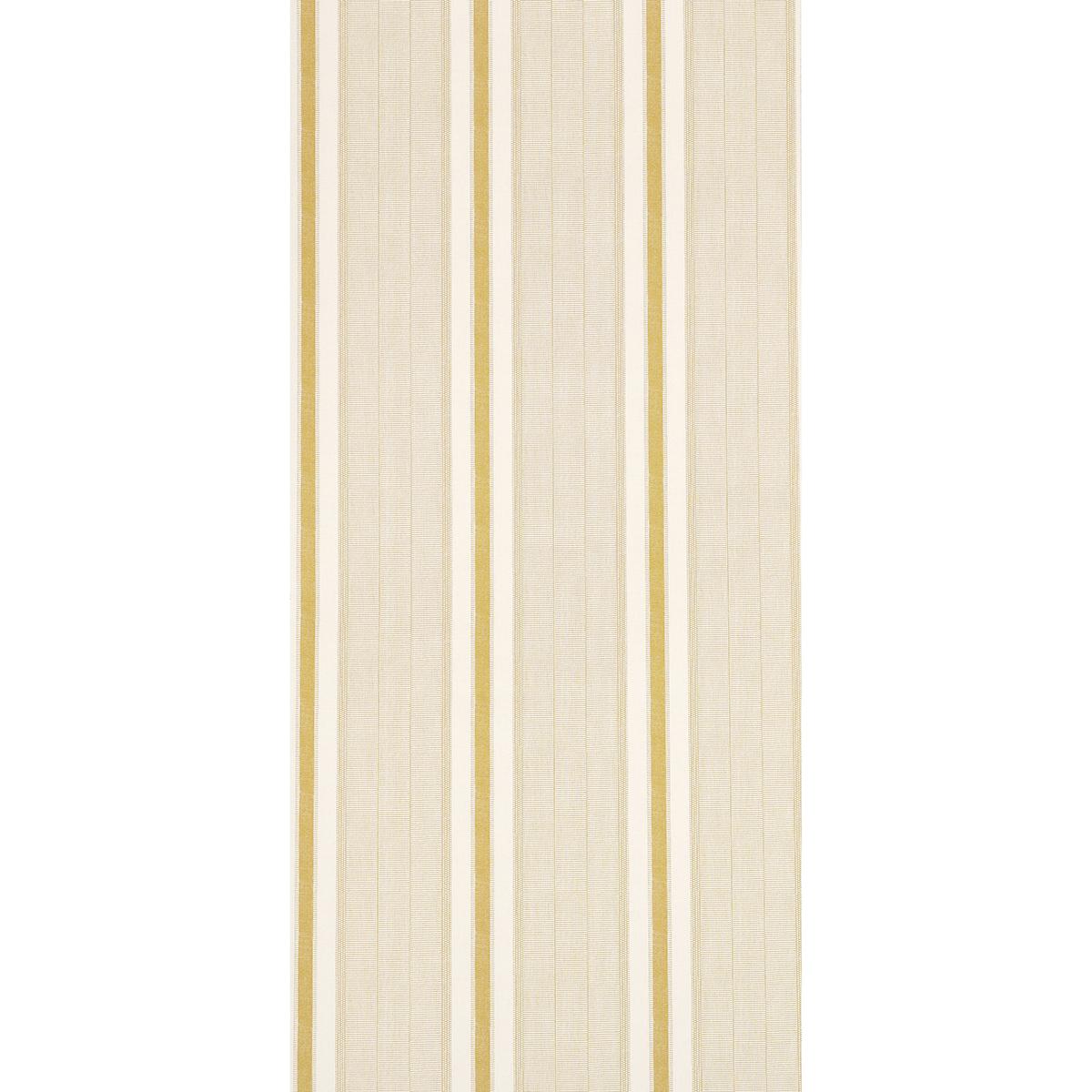 Schumacher Ipala Stripe Vinyl Ochre Wallpaper