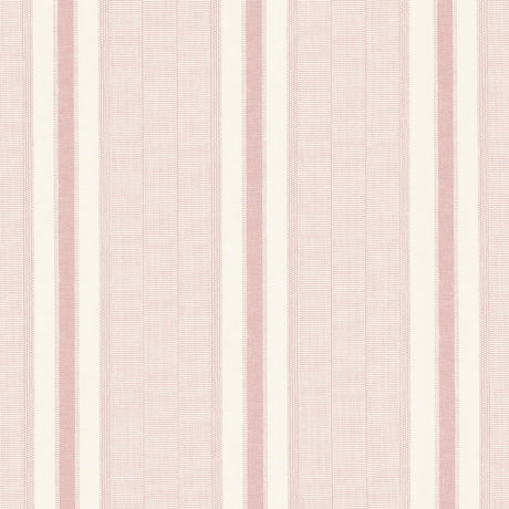 Schumacher Ipala Stripe Vinyl Blush Wallpaper