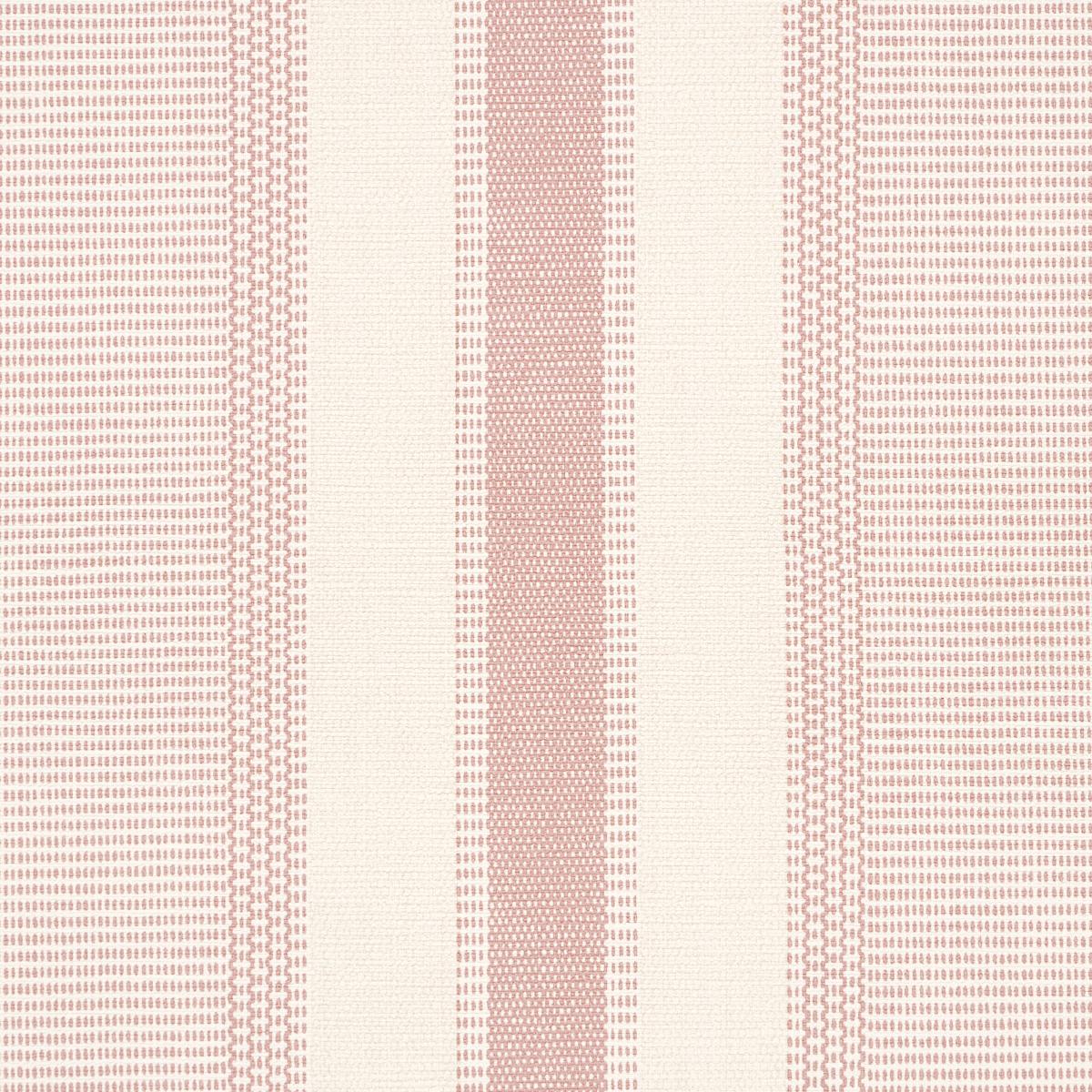 Schumacher Ipala Stripe Vinyl Blush Wallpaper