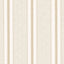 Schumacher Ipala Stripe Vinyl Bisque Wallpaper