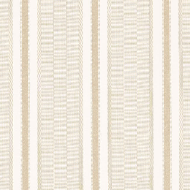 Schumacher Ipala Stripe Vinyl Bisque Wallpaper