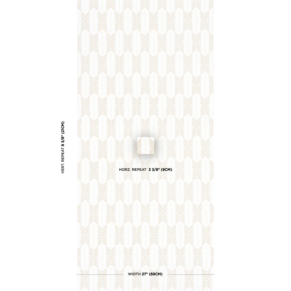 Schumacher Quiver Sesame Wallpaper