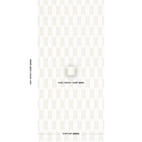 Schumacher Quiver Sesame Wallpaper