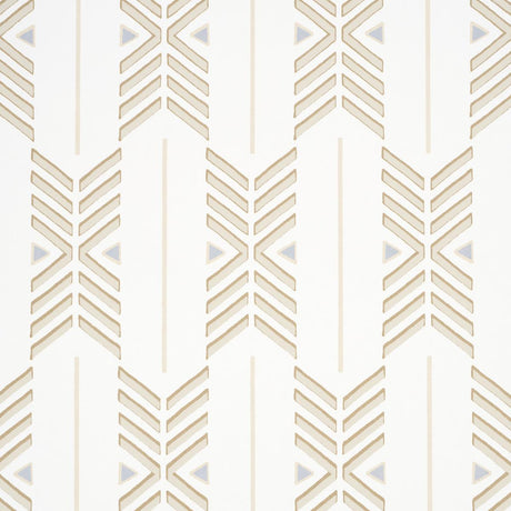 Schumacher Quiver Sesame Wallpaper