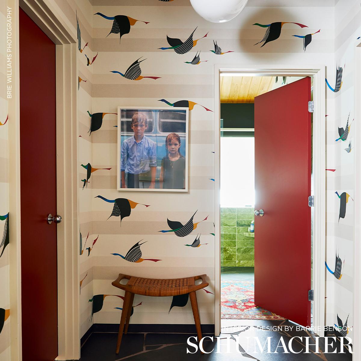 Schumacher Flying West Neutral Wallpaper