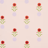 Schumacher Forget Me Dots Pink Wallpaper