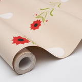 Schumacher Forget Me Dots Neutral Wallpaper