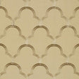 Schumacher Scallop Embroidery Sesame Fabric