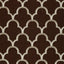 Schumacher Scallop Embroidery Espresso Fabric